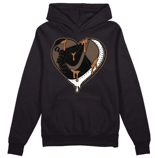 Jordan 1 Retro High OG Palomino DopeSkill Hoodie Sweatshirt Heart Jordan 1 Graphic Streetwear - Black