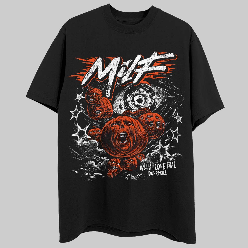 MSCHF Super Normal 2 Orange Milk DopeSkill T-Shirt MILF Graphic Streetwear - Black