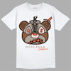 Jordan 3 Desert Elephant DopeSkill T-Shirt Sneaker Bear Head Graphic Streetwear  - White 