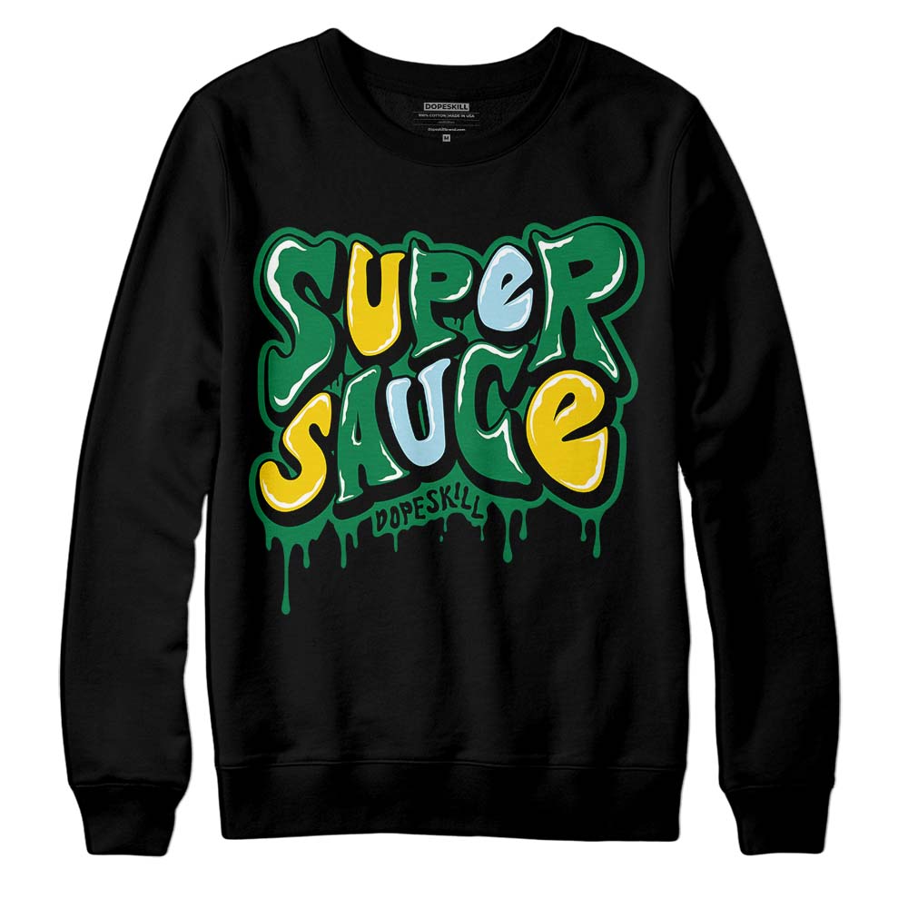 Jordan 5 “Lucky Green” DopeSkill Sweatshirt Super Sauce  Graphic Streetwear - Black