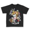 Jordan 12 Retro 'Taxi' 2025 DopeSkill Toddler Kids T-shirt Smile Through The Pain Graphic Streetwear - black