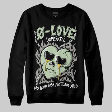 Jordan 4 WMNS “Seafoam” (2025) DopeSkill Sweatshirt Crying Heart Graphic Streetwear - Black