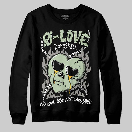 Jordan 4 WMNS “Seafoam” (2025) DopeSkill Sweatshirt Crying Heart Graphic Streetwear - Black