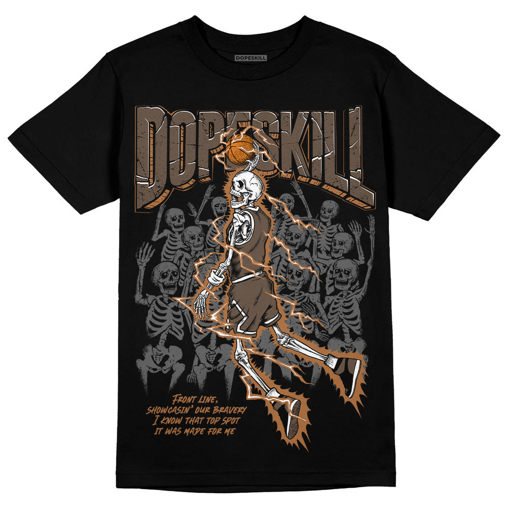 Jordan 1 Retro High OG Palomino DopeSkill T-Shirt Thunder Dunk Graphic Streetwear - Black 