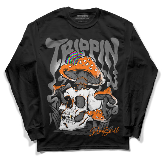 Jordan 3 Retro 'Fear Pack' DopeSkill Long Sleeve T-Shirt Trippin Graphic Streetwear - Black