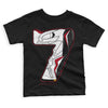 Jordan 7 Retro Cardinal DopeSkill Toddler Kids T-shirt No.7 Graphic Streetwear - Black 