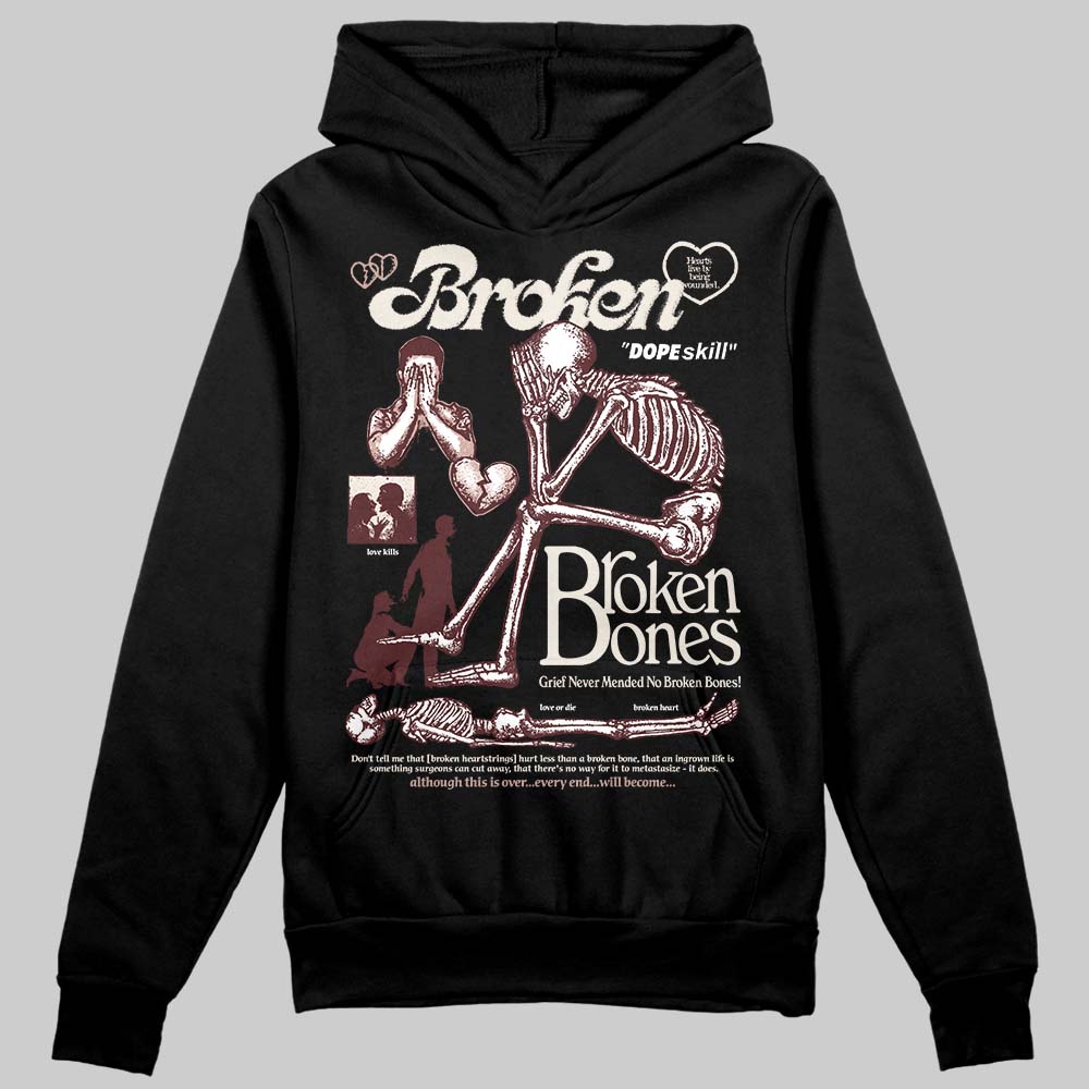 Jordan 11 “China” DopeSkill Hoodie Sweatshirt Broken Bones Graphic Streetwear - Black