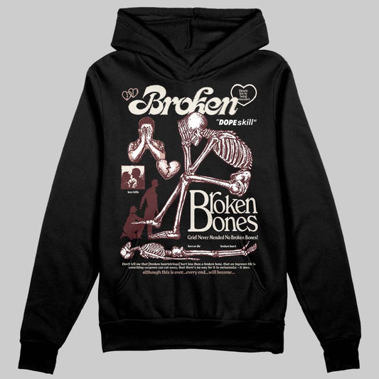 Jordan 11 “China” DopeSkill Hoodie Sweatshirt Broken Bones Graphic Streetwear - Black