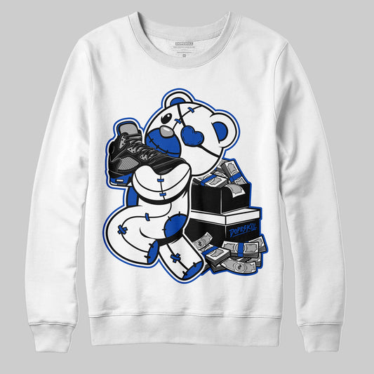 AJ 5 Racer Blue DopeSkill Sweatshirt Bear Steals Sneaker Graphic