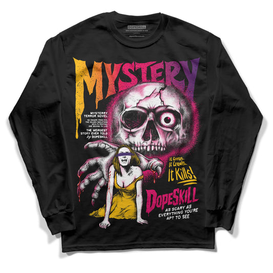 Jordan 3 Retro SP J Balvin Medellín Sunset DopeSkill Long Sleeve T-Shirt Mystery Ghostly Grasp Graphic Streetwear - Black