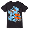 Dunk Low Futura University Blue DopeSkill T-Shirt Bear Steals Sneaker Graphic Streetwear - Black