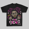 Pink Oversize Print Two Sides DopeSkill Graphic Premium T-shirt Streetwear - Black