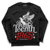 Jordan 2 Retro "Black Cement" DopeSkill Long Sleeve T-Shirt Juneteenth 1865 Graphic Streetwear - Black