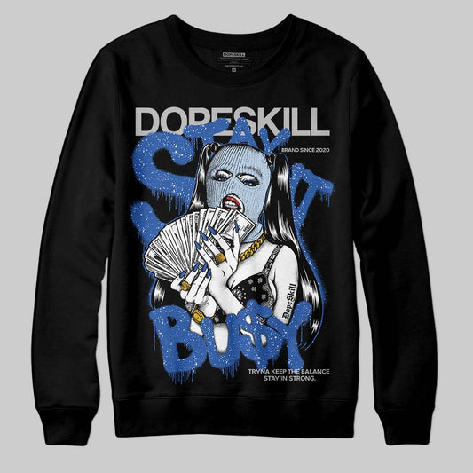 Awake NY x Jordan 5 Retro 'Black Racer Blue' DopeSkill Sweatshirt Stay It Busy Graphic Streetwear - Black