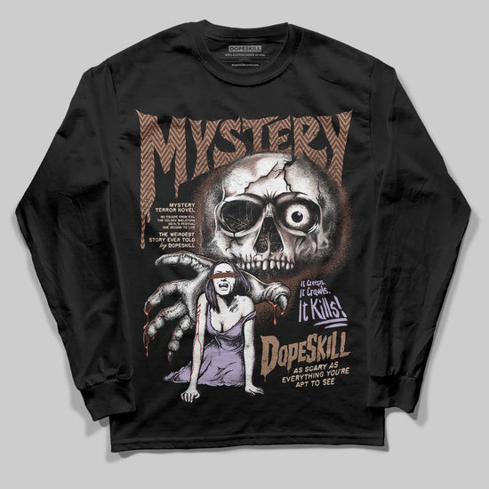 Harris Tweed x Wmns Dunk Low 'Sesame' DopeSkill Long Sleeve T-Shirt Mystery Ghostly Grasp Graphic Streetwear - Black