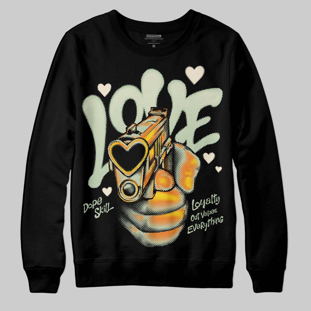 Jordan 4 WMNS “Seafoam” (2025) DopeSkill Sweatshirt Love Graphic Streetwear - Black
