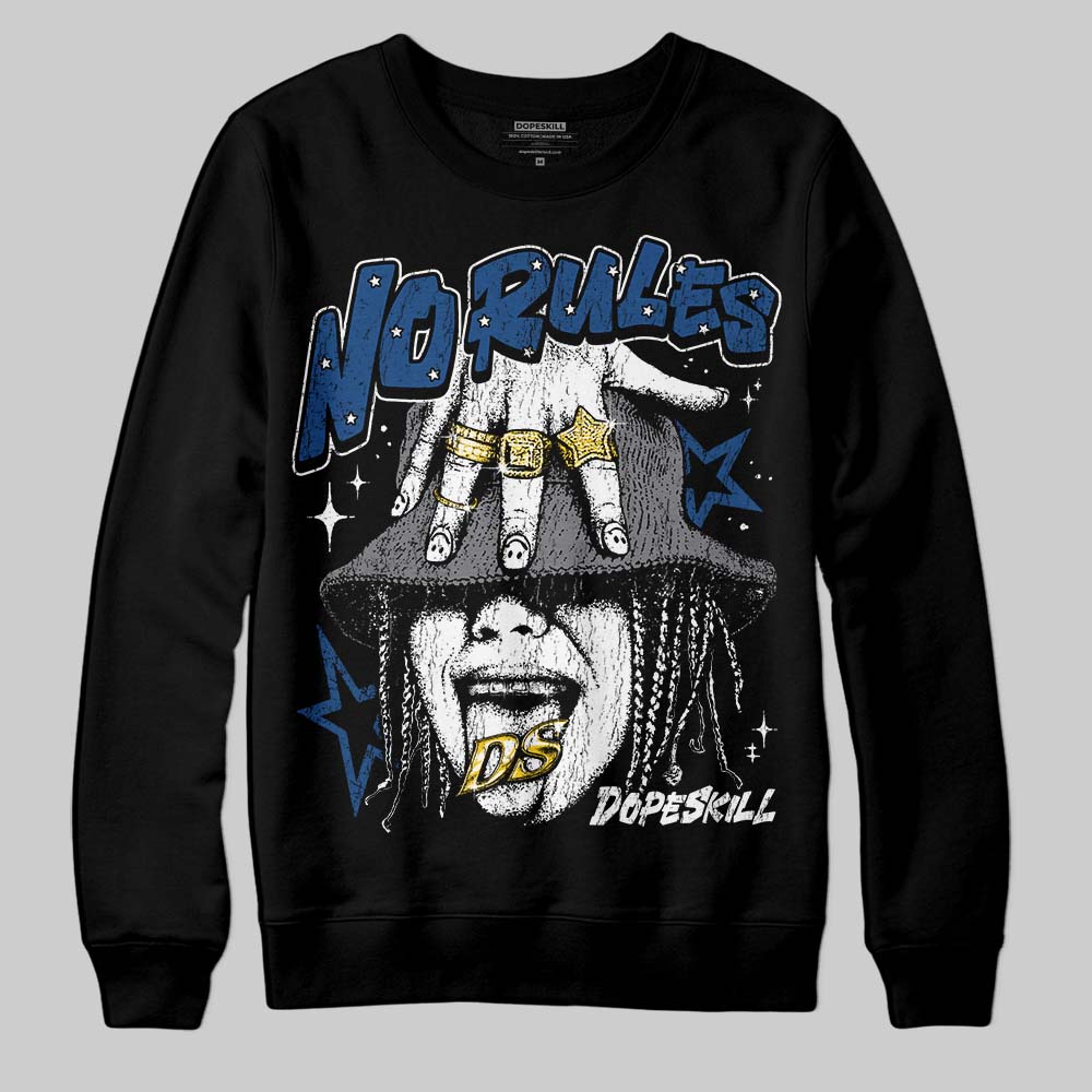 Jordan 9 Retro 'Flint Grey' 2026 DopeSkill Sweatshirt No Rules Graphic Streetwear - Black