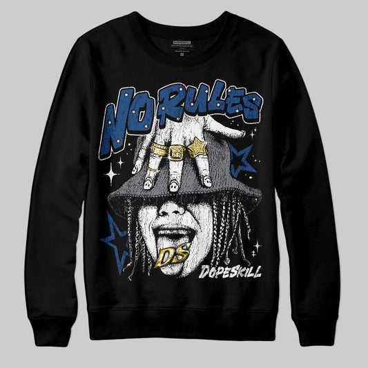 Jordan 9 Retro 'Flint Grey' 2026 DopeSkill Sweatshirt No Rules Graphic Streetwear - Black
