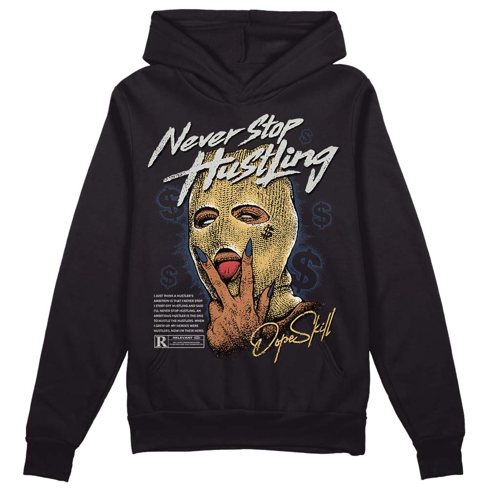 A Ma Maniere x Jordan 5 Dawn “Photon Dust” DopeSkill Hoodie Sweatshirt Never Stop Hustling Graphic Streetwear - Black 