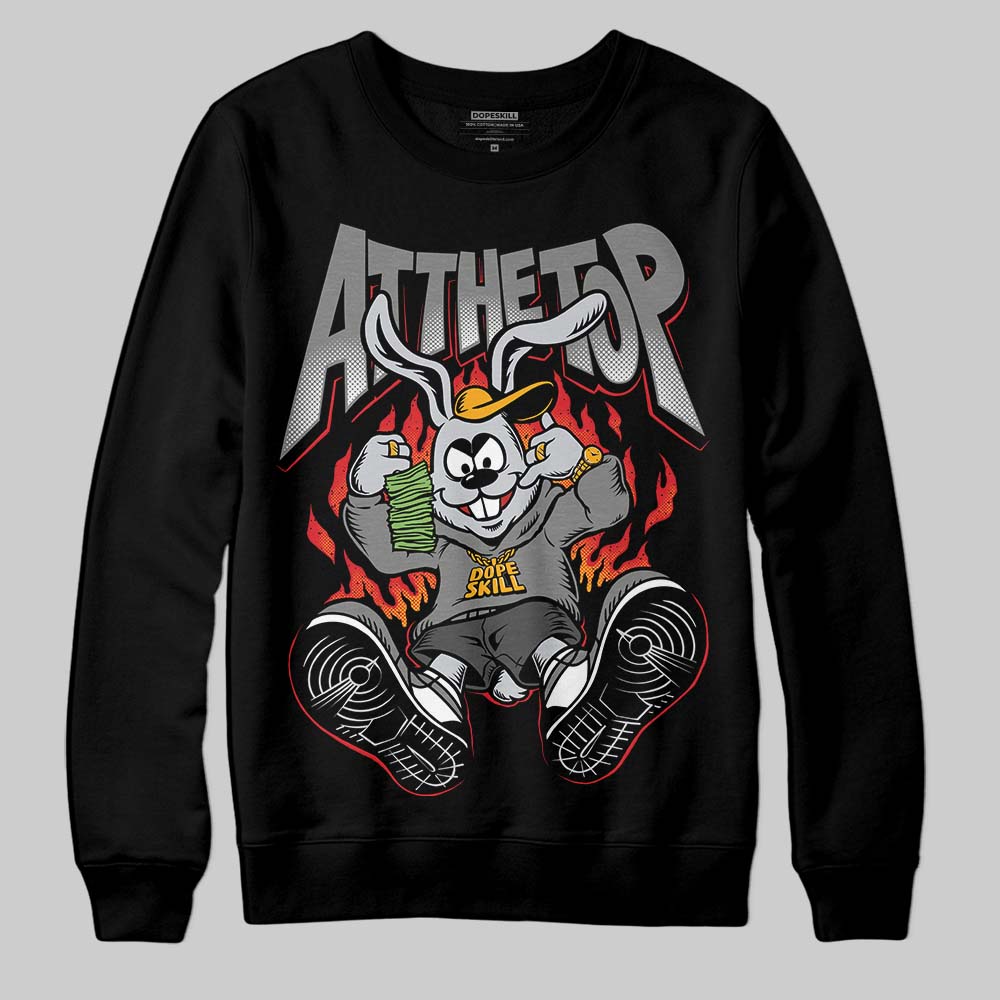 Jordan 10 Retro Shadow (2025) DopeSkill Sweatshirt At The Top Graphic Streetwear - Black