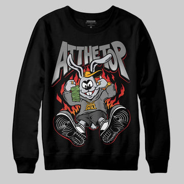 Jordan 10 Retro Shadow (2025) DopeSkill Sweatshirt At The Top Graphic Streetwear - Black