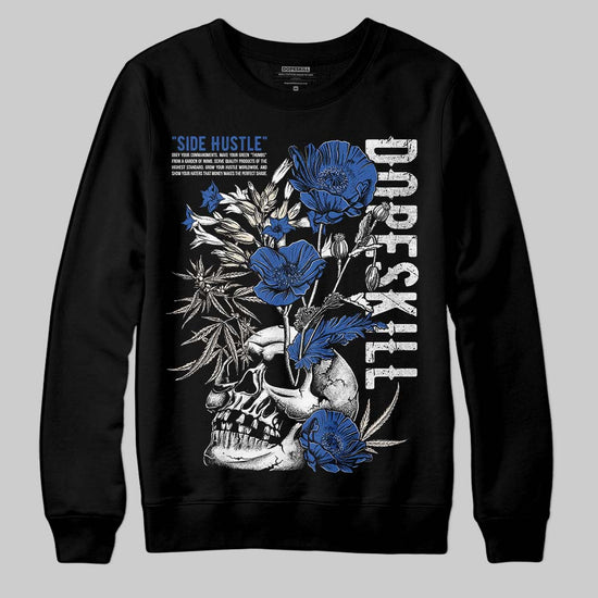 Jordan 1 Low Travis Scott x Fragment DopeSkill Sweatshirt Side Hustle Graphic Streetwear - Black