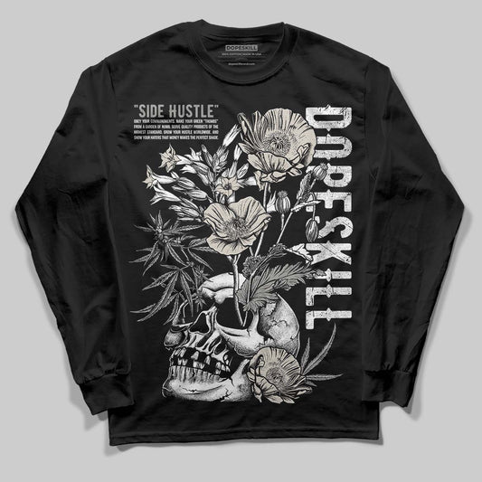 Jordan 3 Retro Pure Money DopeSkill Long Sleeve T-Shirt Side Hustle Graphic Streetwear - Black