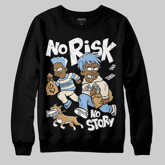 Nike Air Diamond Turf Must Be the Money DopeSkill Sweatshirt No Risk No Story Graphic Streetwear - Black