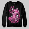 Dunk Low GS “Active Fuchsia” DopeSkill Sweatshirt Smile Through The Pain Graphic Streetwear - Black