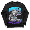 Jordan 6 "Aqua" DopeSkill Long Sleeve T-Shirt Sick Bear Graphic Streetwear - Black 