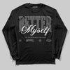 Jordan 4 “Black Cat” (2025) DopeSkill Long Sleeve T-Shirt Better Myself Graphic Streetwear - black
