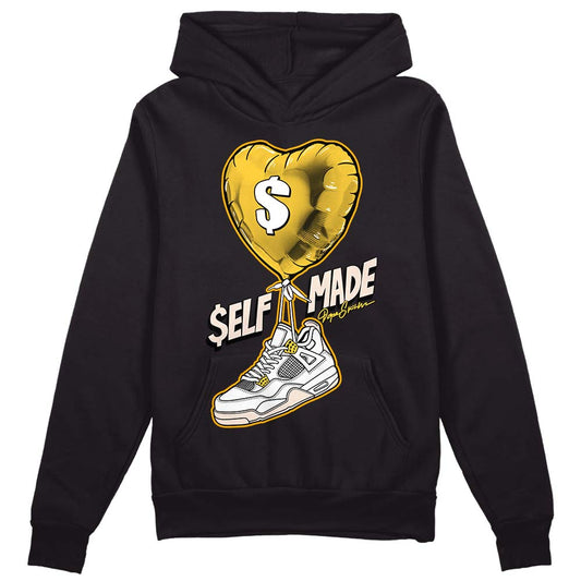 Jordan 4 "Sail" DopeSkill Hoodie Sweatshirt Self Made Graphic Streetwear - Black