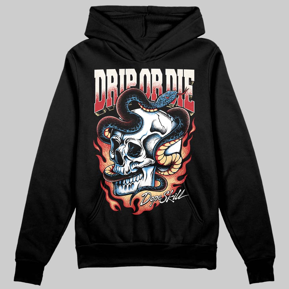 Jordan 4 “Flight Club” DopeSkill Hoodie Sweatshirt Drip or Die Graphic Streetwear - Black