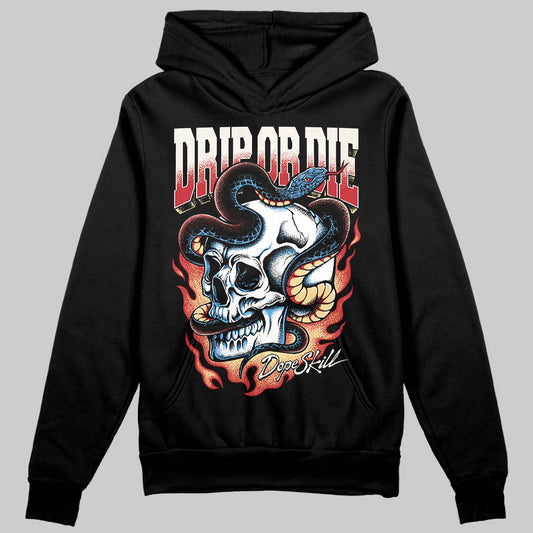 Jordan 4 “Flight Club” DopeSkill Hoodie Sweatshirt Drip or Die Graphic Streetwear - Black