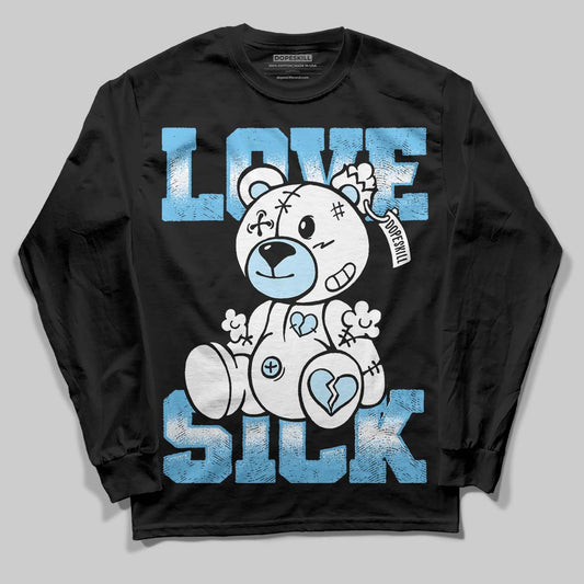Jordan 11 Retro Legend Blue DopeSkill Long Sleeve T-Shirt Love Sick Graphic Streetwear - Black