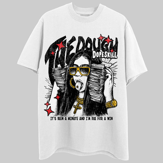 Black and White Sneakers DopeSkill T-Shirt The Dough Graphic Streetwear - White 