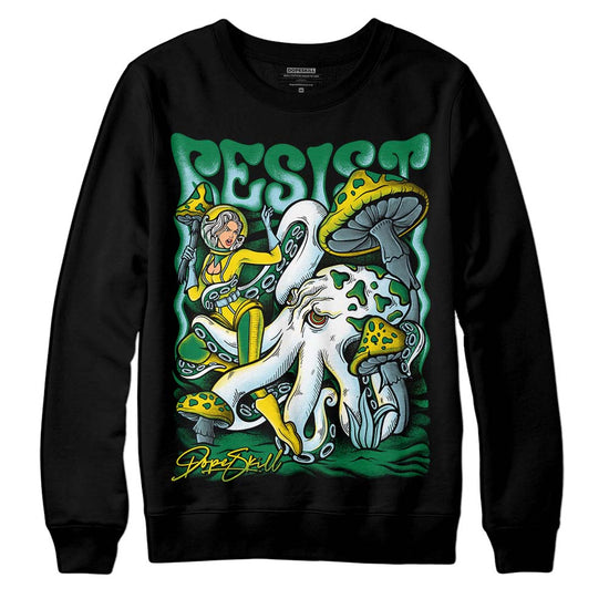 Jordan 5 “Lucky Green” DopeSkill Sweatshirt Resist Graphic Streetwear - Black