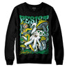 Jordan 5 “Lucky Green” DopeSkill Sweatshirt Resist Graphic Streetwear - Black