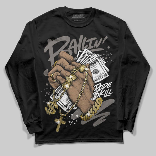 Jordan 4 Retro Cave Stone DopeSkill Long Sleeve T-Shirt Always Ballin' Graphic Streetwear - Black