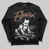 Harris Tweed x Wmns Dunk Low 'Sesame' DopeSkill Long Sleeve T-Shirt Flexin' Graphic Streetwear - Black