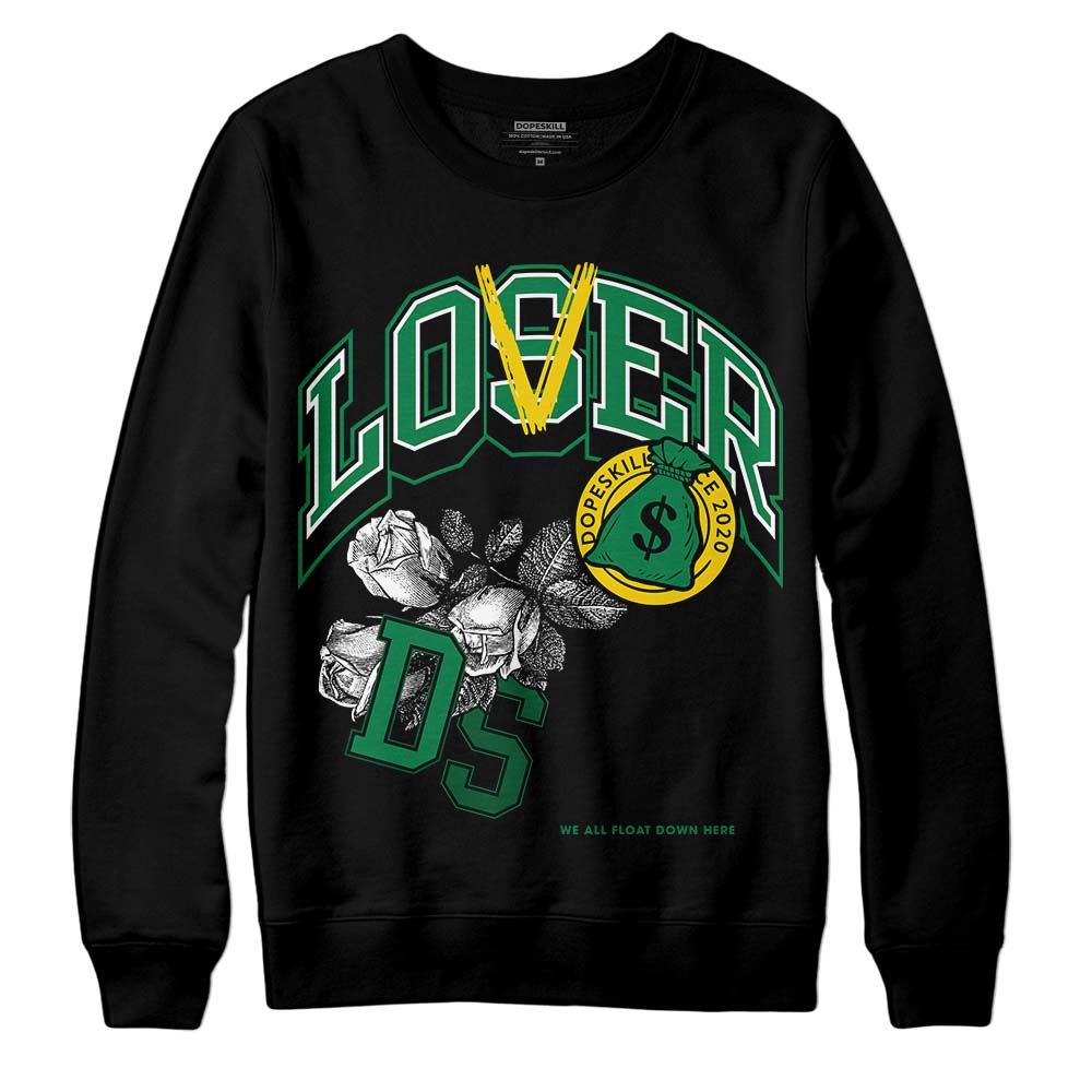 Green Sneakers DopeSkill Sweatshirt Loser Lover Graphic Streetwear - Black 