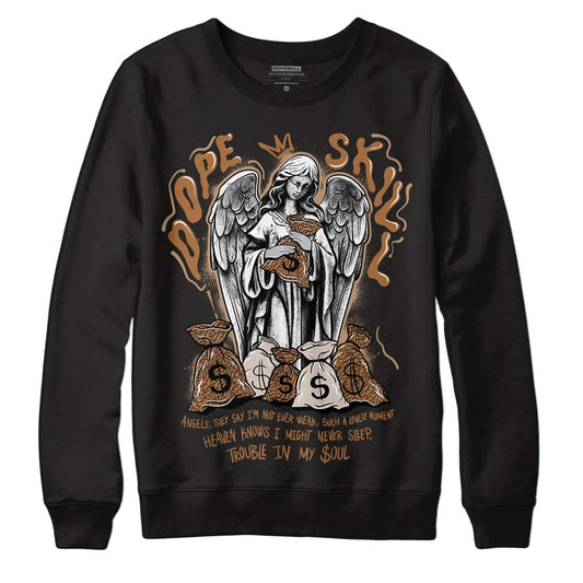 Jordan 3 Retro Palomino DopeSkill Sweatshirt Angels Graphic Streetwear - Black