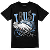 Jordan 6 University Blue DopeSkill T-Shirt Trust No One Graphic Streetwear - Black