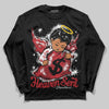 Jordan 1 High OG “Ruby” DopeSkill Long Sleeve T-Shirt Heaven Sent Graphic Streetwear - Black