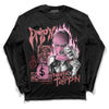 Valentine's Day Collection DopeSkill Long Sleeve T-Shirt Drip'n Never Tripp'n Graphic Streetwear - Black