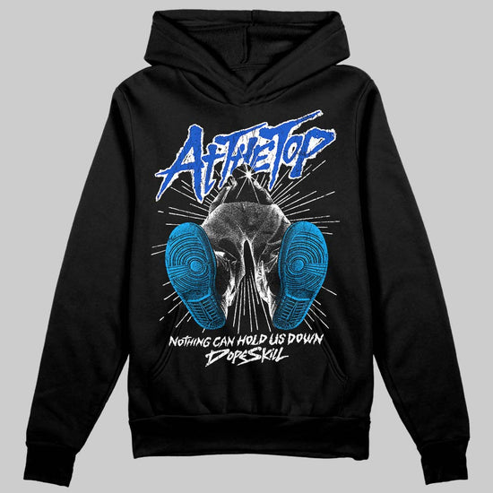 Royal Blue Sneakers DopeSkill Hoodie Nothing Can Hold US Down Graphic Streetwear - Black