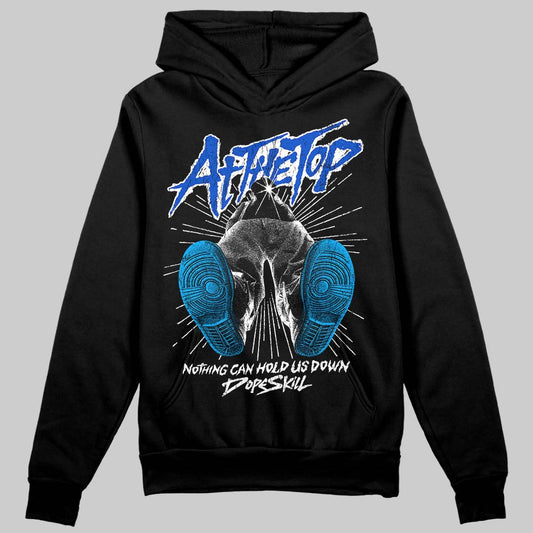 Royal Blue Sneakers DopeSkill Hoodie Nothing Can Hold US Down Graphic Streetwear - Black