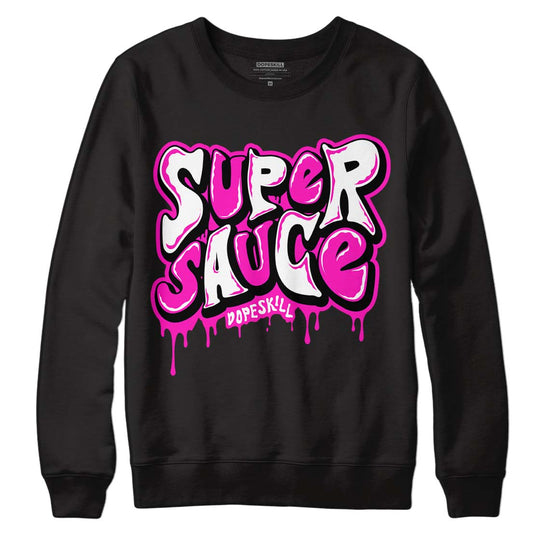 Dunk Low GS “Active Fuchsia” DopeSkill Sweatshirt Super Sauce Graphic Streetwear - Black