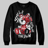 Jordan 1 Low OG "Chicago" DopeSkill Sweatshirt Smile Through The Pain Graphic Streetwear - Black