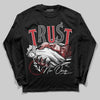 Jordan 5 Retro Fire Red Black Tongue (2025) DopeSkill Long Sleeve T-Shirt Trust No One Graphic Streetwear - Black